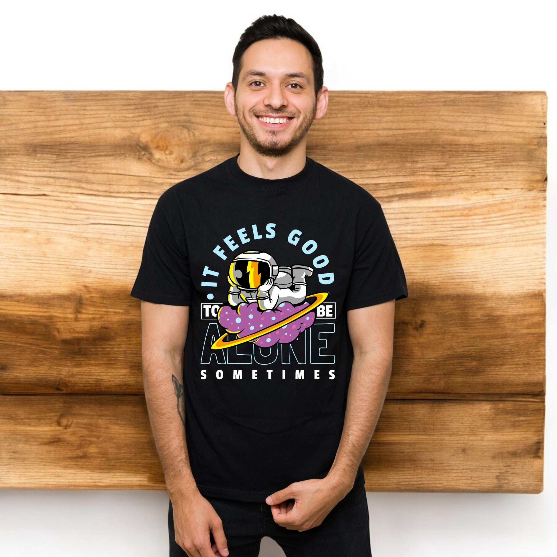 Cosmic Solitude Astronaut T-Shirt - "Good To Be Alone" Tee