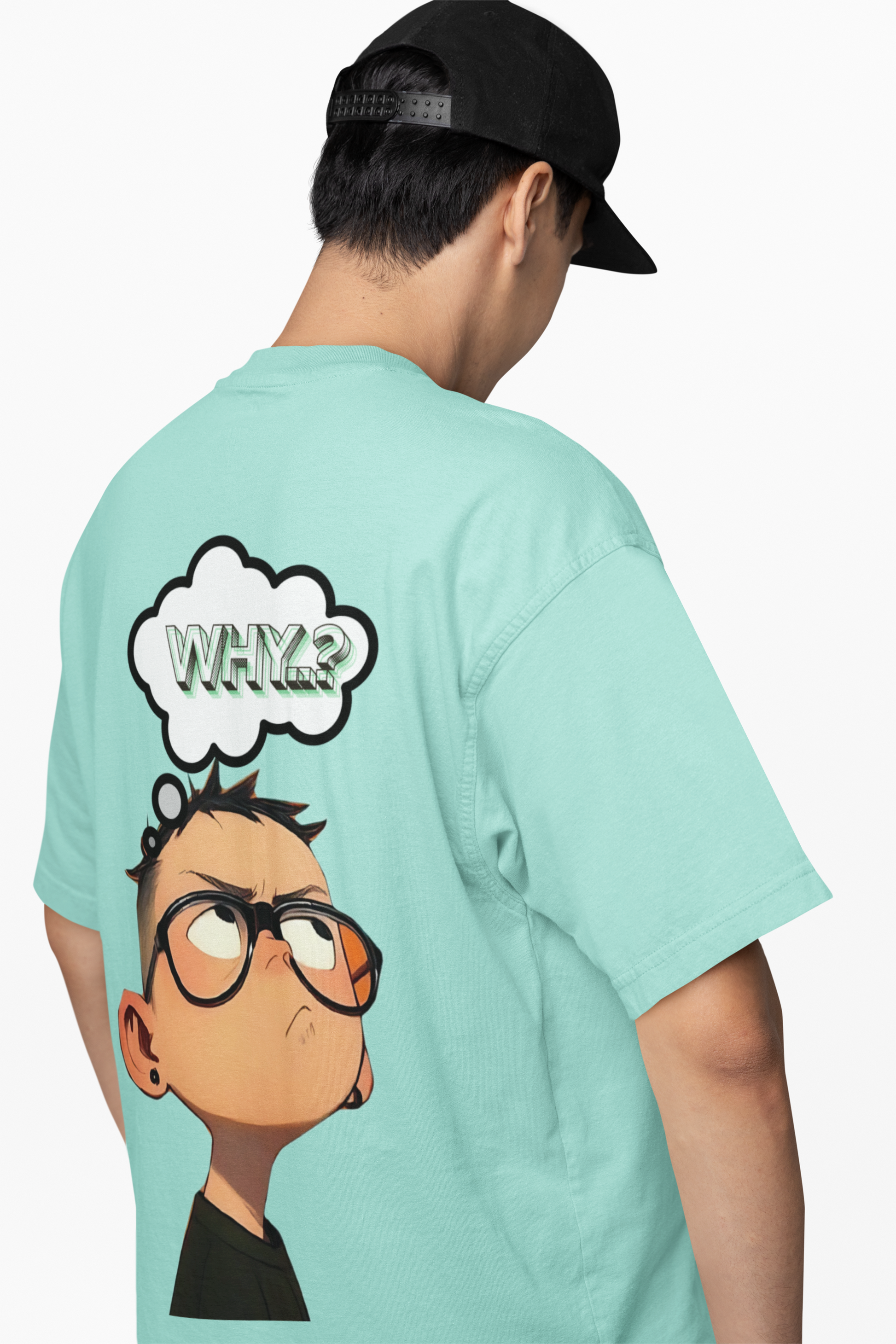 The Questioner Tee - Oversized Graphic T-Shirt | Andazify