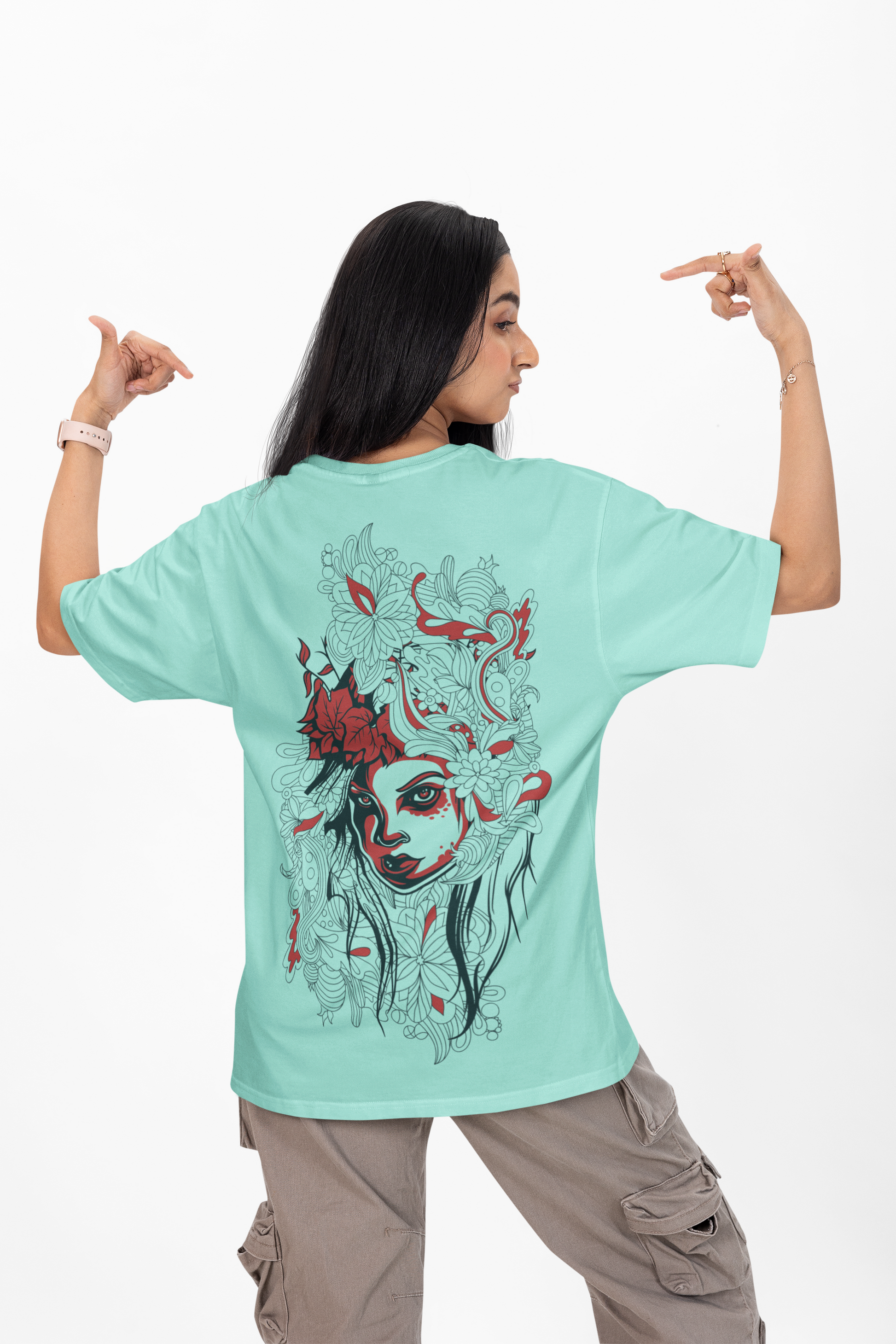 The Mystic Oversized Graphic T-Shirt | Andazify