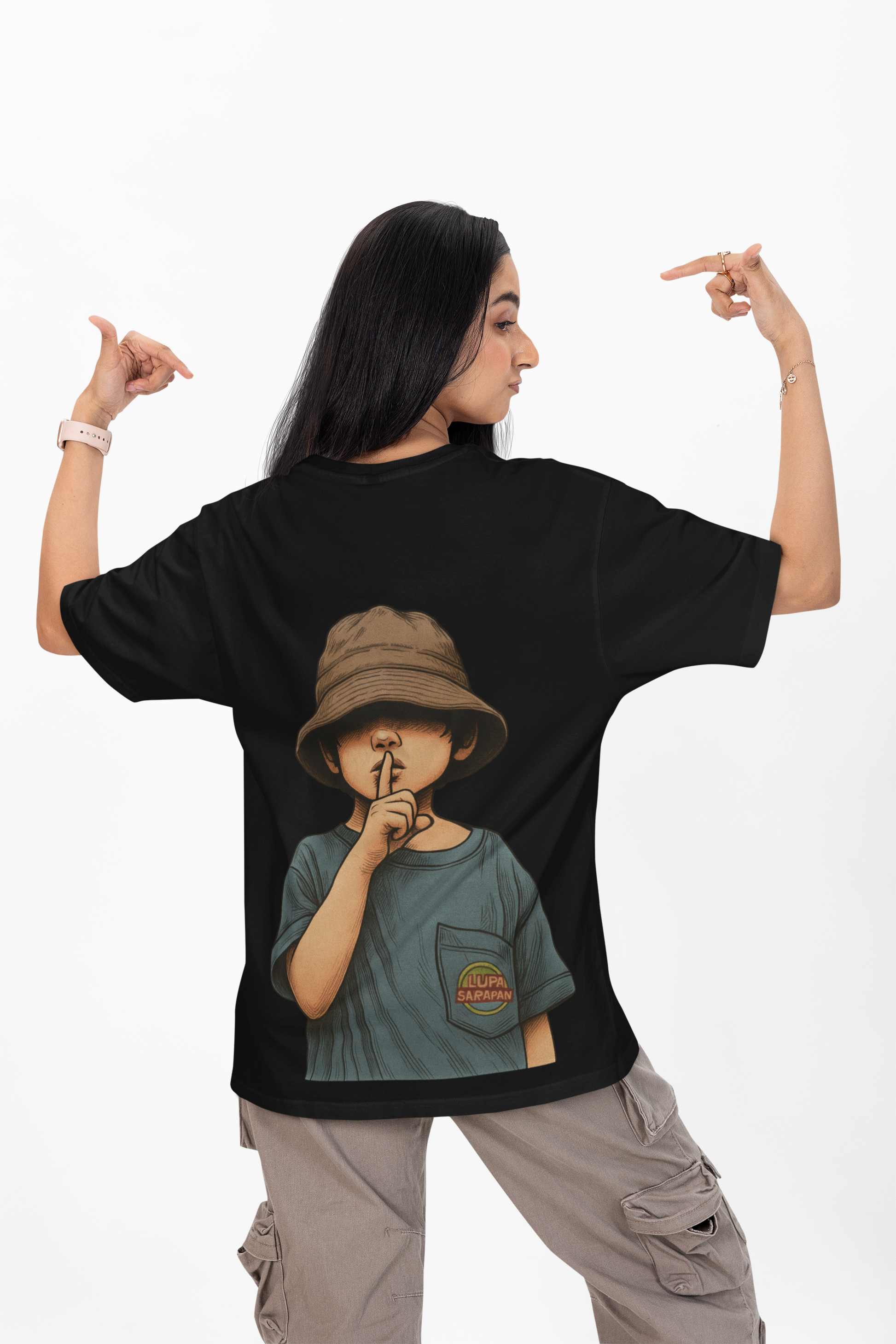The  Secrets! Oversized Graphic Tee in Mint | Andazify