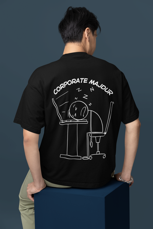 The Corporate Majdur Oversized Graphic Tee | Andazify