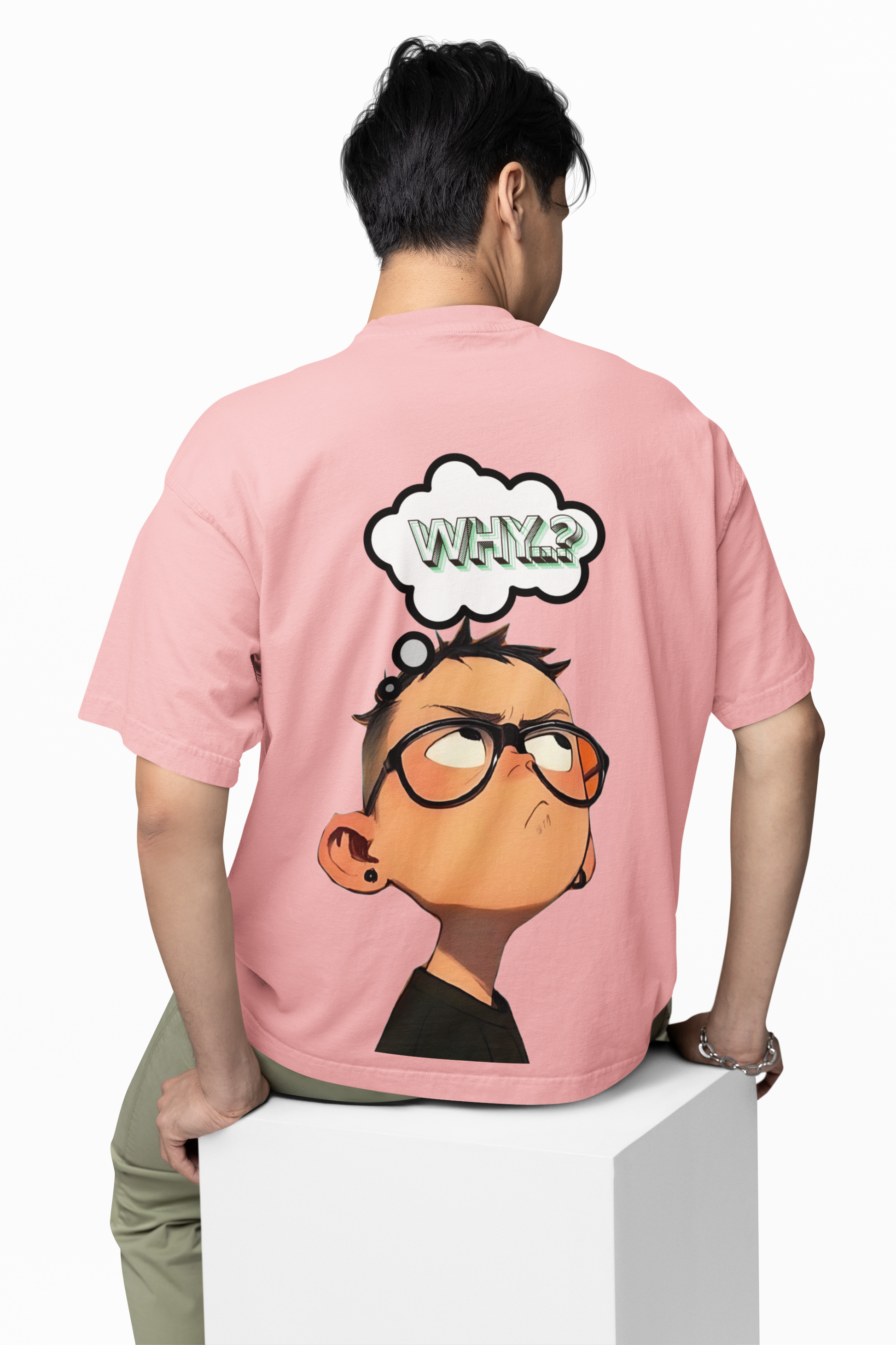 The Questioner Tee - Oversized Graphic T-Shirt | Andazify