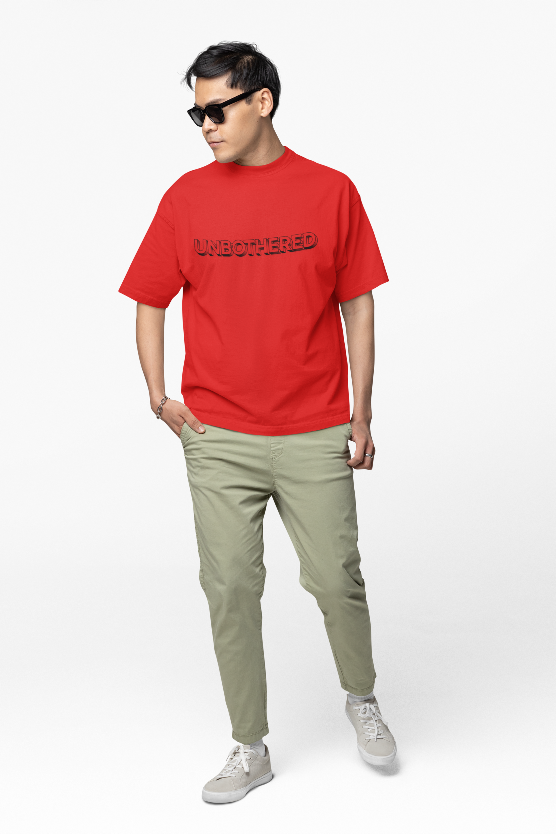 The Unbothered Oversized Graphic Tee in Mint | Andazify