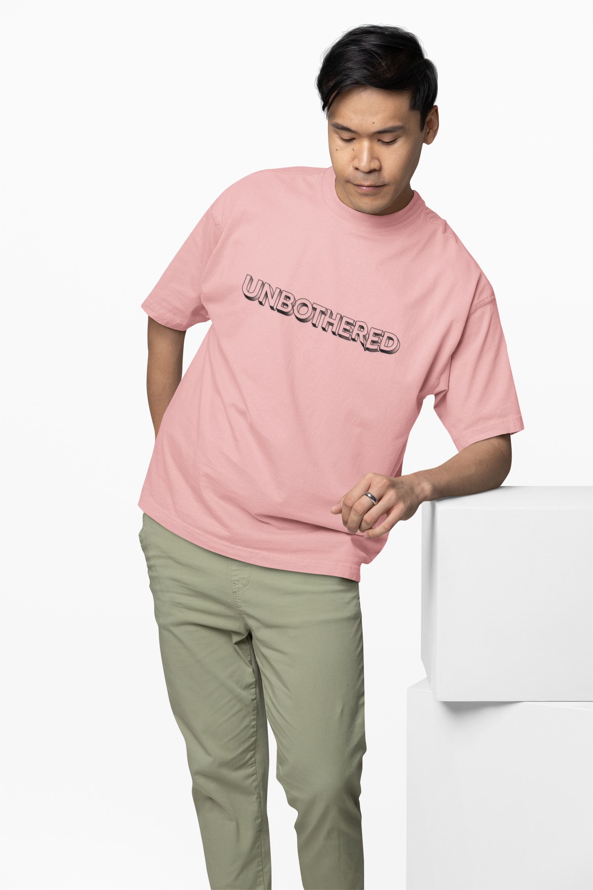 The Unbothered Oversized Graphic Tee in Mint | Andazify