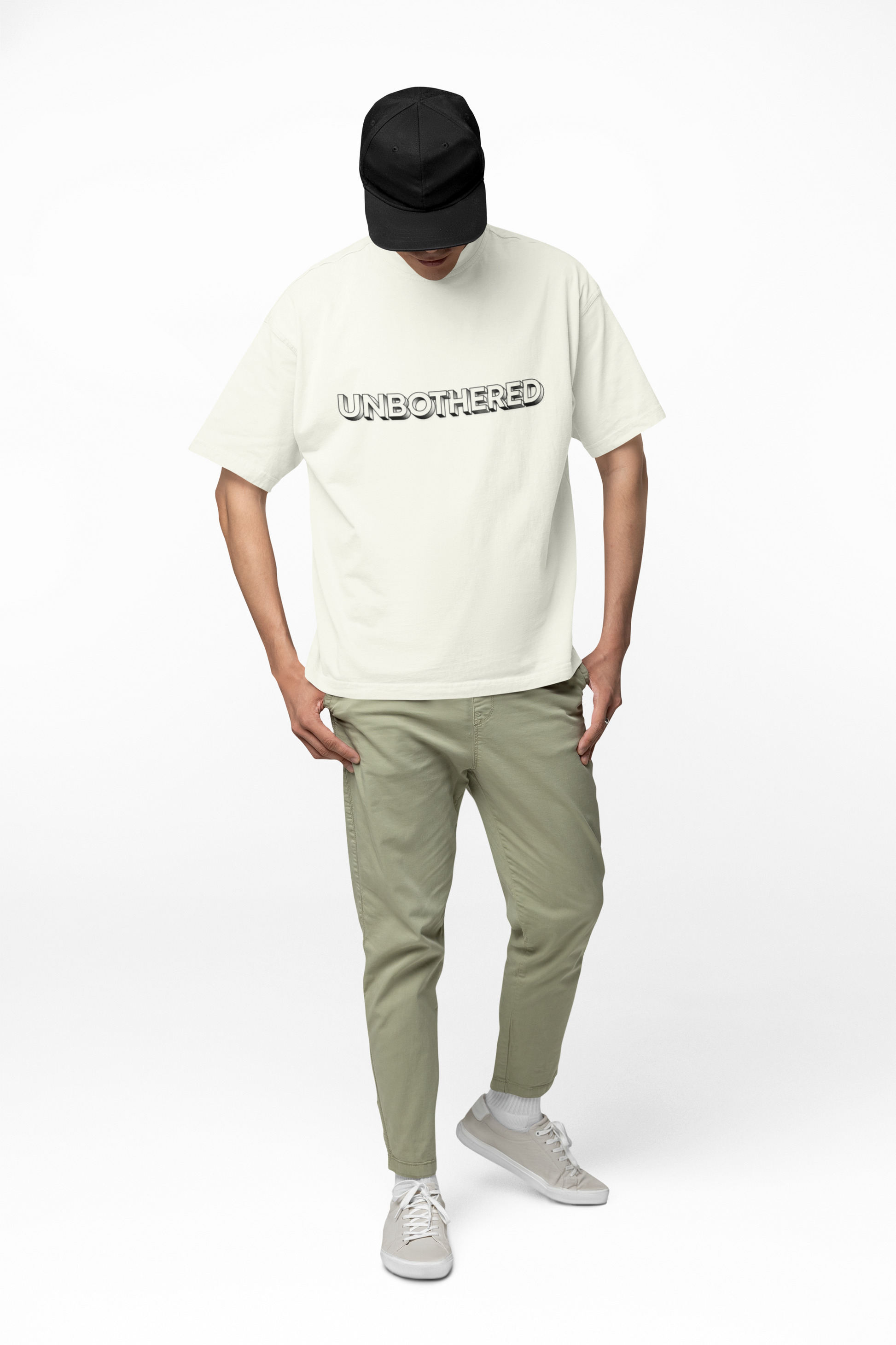 The Unbothered Oversized Graphic Tee in Mint | Andazify